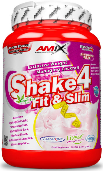 Proteinový nápoj v prášku Amix Shake 4 Fit&Slim 500g vanilka