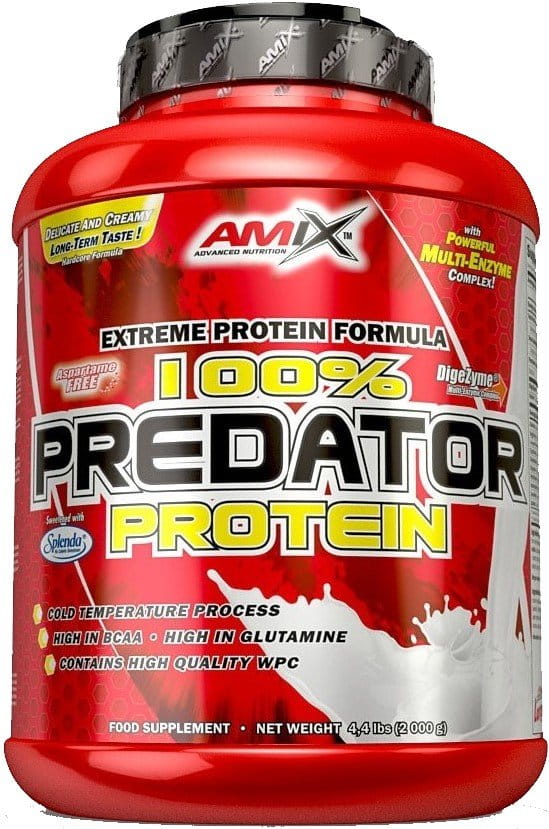 Syrovátkový proteinový prášek Amix 100% Predator 2kg jahoda