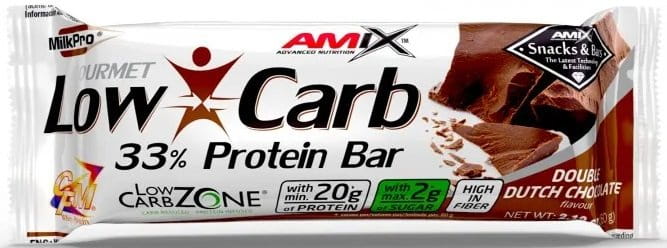 Proteinová tyčinka Amix Low-Carb 33% Protein 60g dvojitá čokoláda