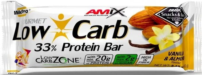 Proteinová tyčinka Amix Low-Carb 33% Protein 60g vanilka mandle