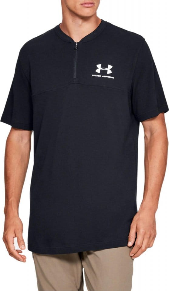 Pánské tričko s krátkým rukávem a polovičním zipem UA Sportstyle