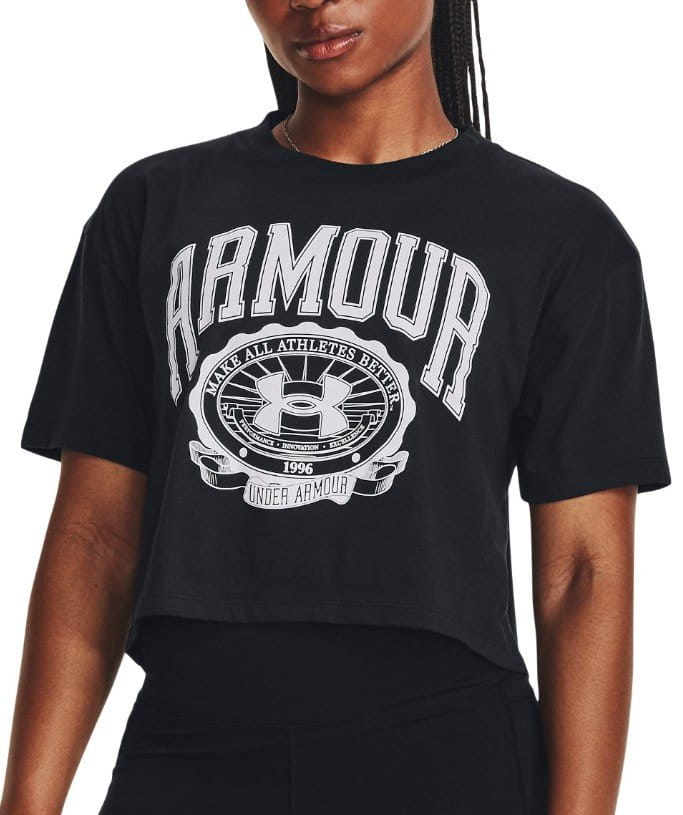 Dámské tričko s krátkým rukávem Under Armour UA Collegiate Crop