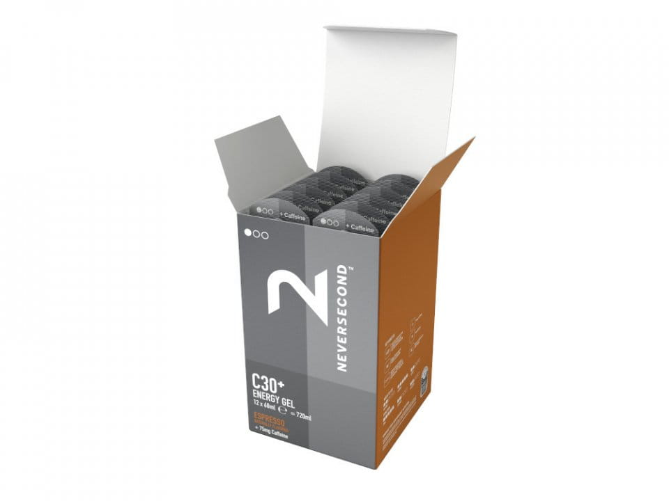 NEVERSECOND Energy Gel C30 Espresso 60 ml | Krabička na 12 sáčků