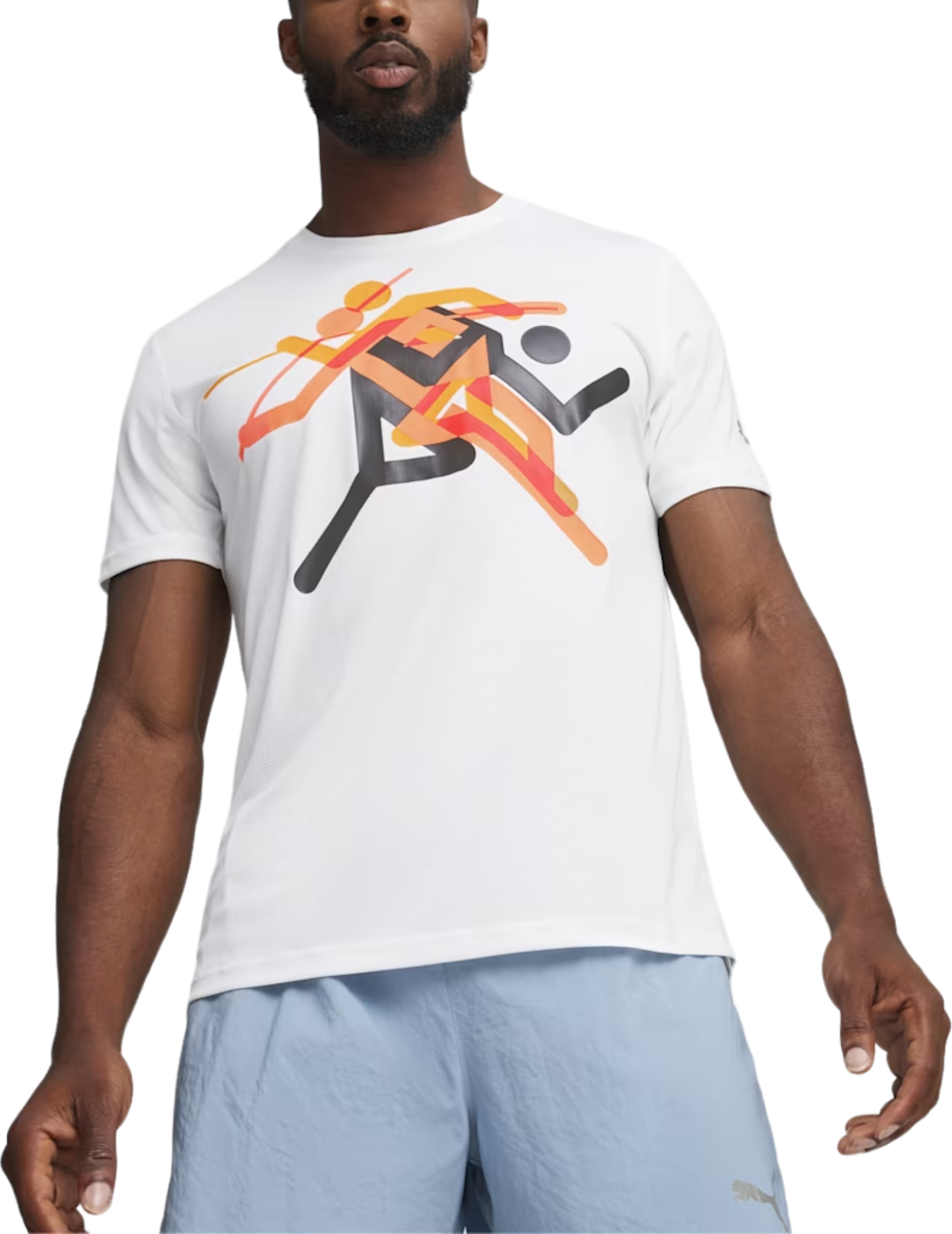 Pánské běžecké tričko s krátkým rukávem Puma Run Faster Icons