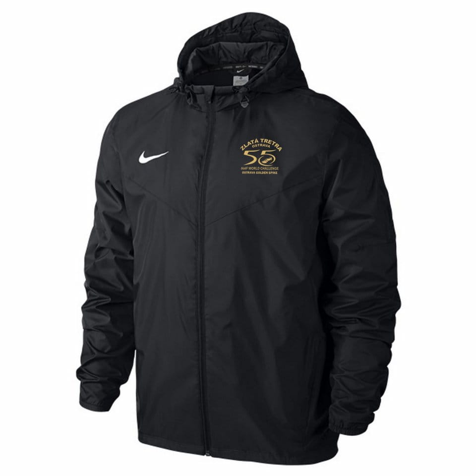 Bunda s kapucí Nike Team Sideline Rain Jacket Zlata tretra