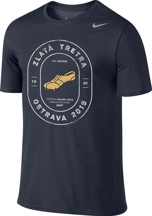 Pánské triko s krátkým rukávem Nike Dri-FIT Zlatá tretra