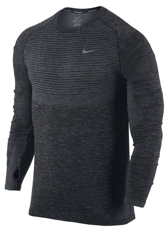 Pánské běžecké triko s dlouhým rukávem Nike Dri-FIT KNIT