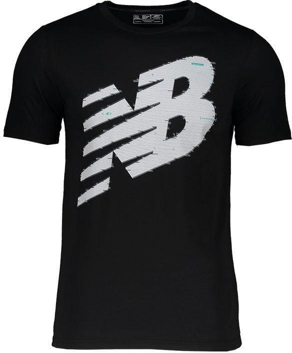 Pánské běžecké tričko s krátkým rukávem New Balance Heathertech
