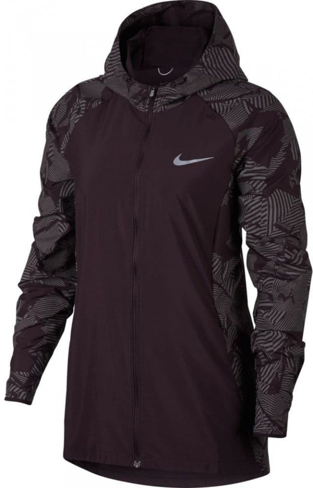 Dámská běžecká bunda s kapucí Nike Essential Flash