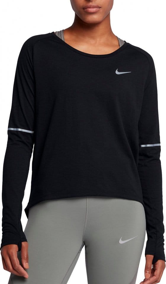 Dámské běžecké tričko s dlouhým rukávem Nike Breathe