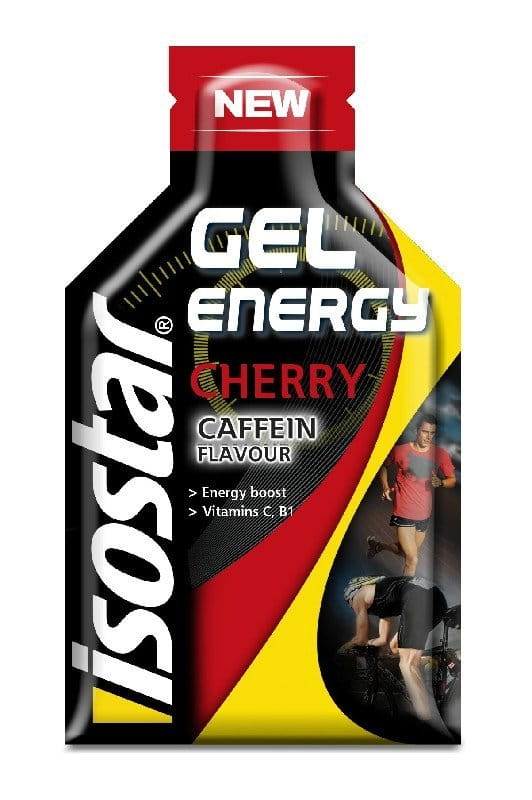 Energetický gel Isostar Caffein Cherry 35g