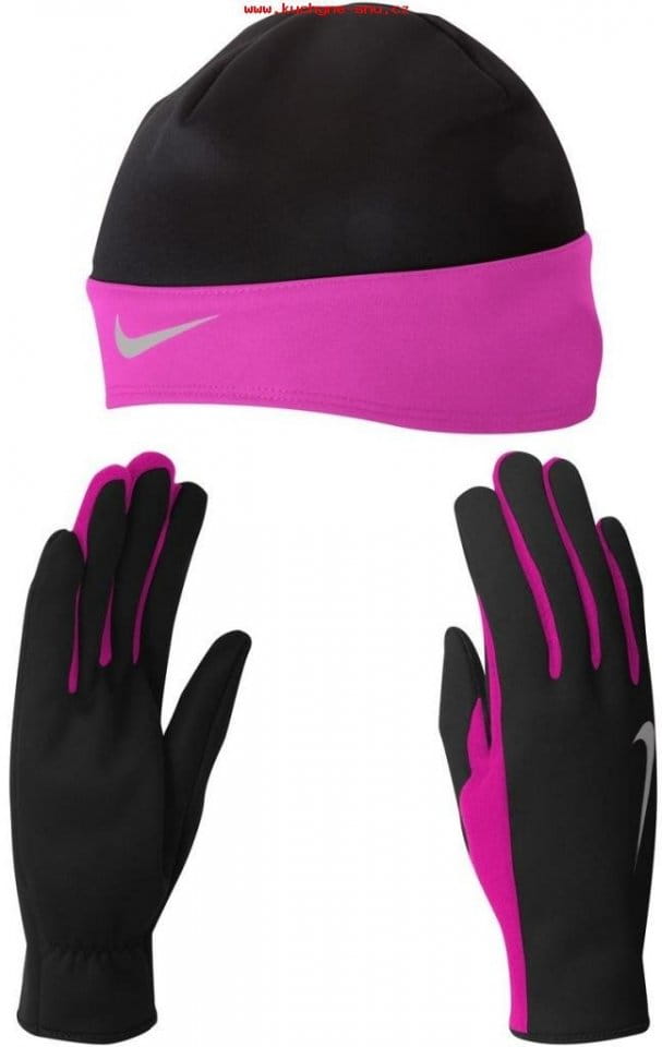 Dámský běžecký kulich a rukavice Nike Dri-FIT