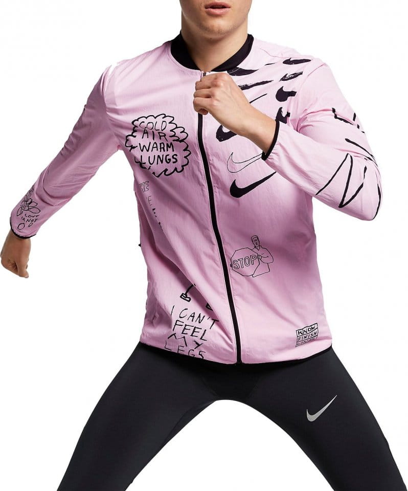 Pánská běžecká bunda s potiskem Nike Run A.I.R.Nathan Bell