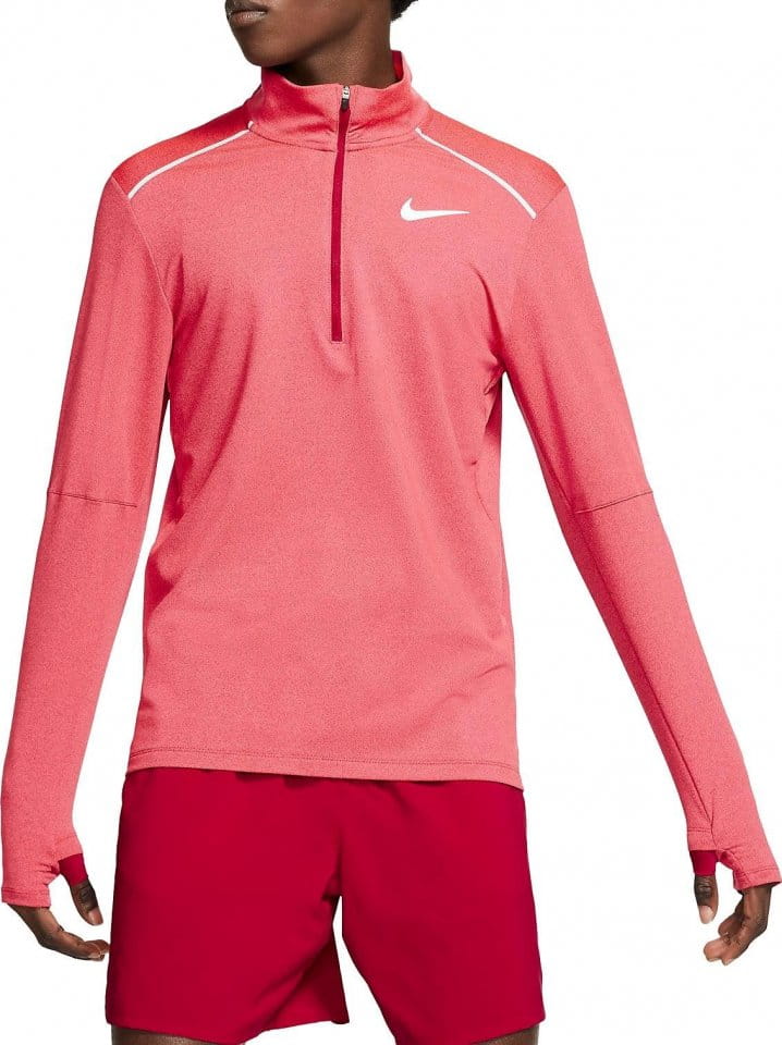 Pánské běžecké tričko s kulatým výstřihem a polovičním zipem Nike 3.0