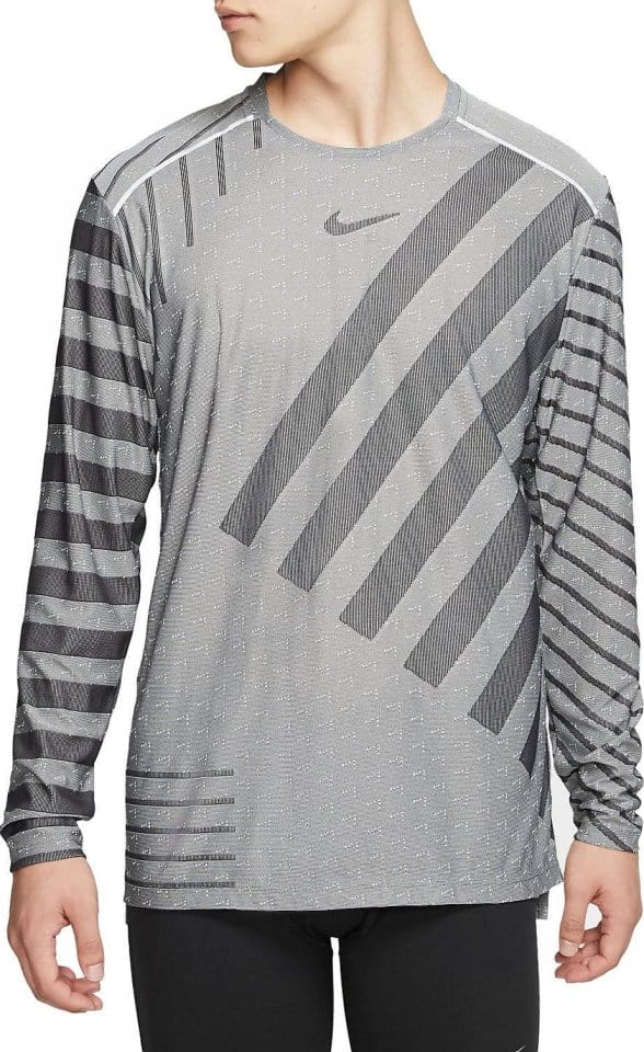 Pánské běžecké tričko s dlouhým rukávem Nike TechKnit Cool Novelty