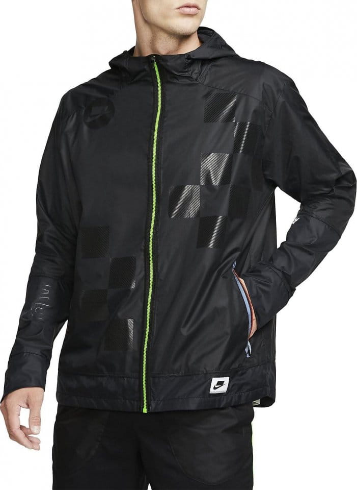 Pánská běžecká bunda s kapucí Nike Flash Shield