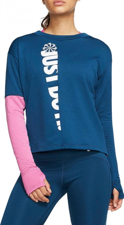Dámské běžecké tričko s dlouhým rukávem Nike Therma Sphere Icon Clash