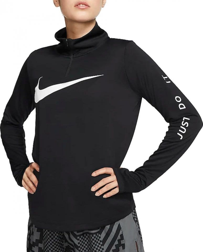 Dámský běžecký top s dlouhým rukávem Nike QZ Swoosh Run