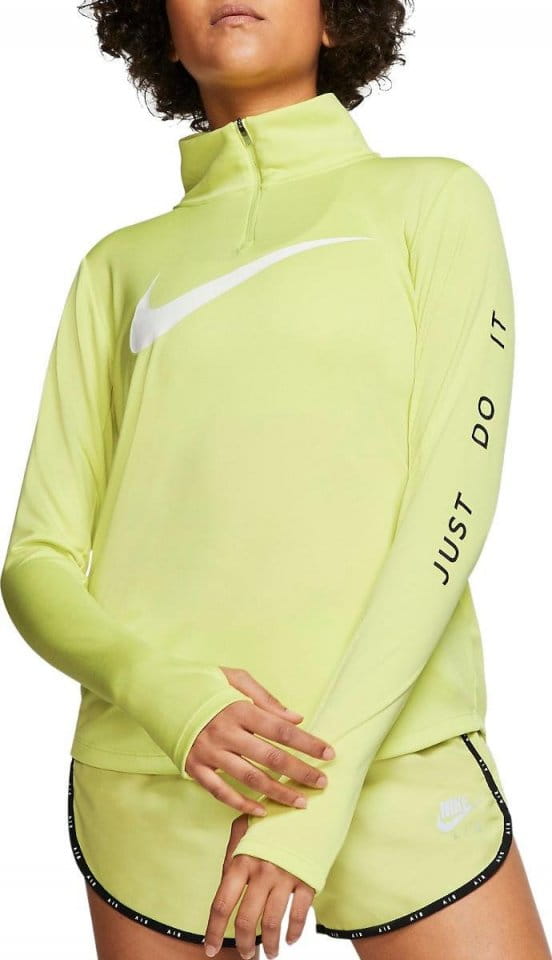Dámský běžecký top s dlouhým rukávem Nike QZ Swoosh Run