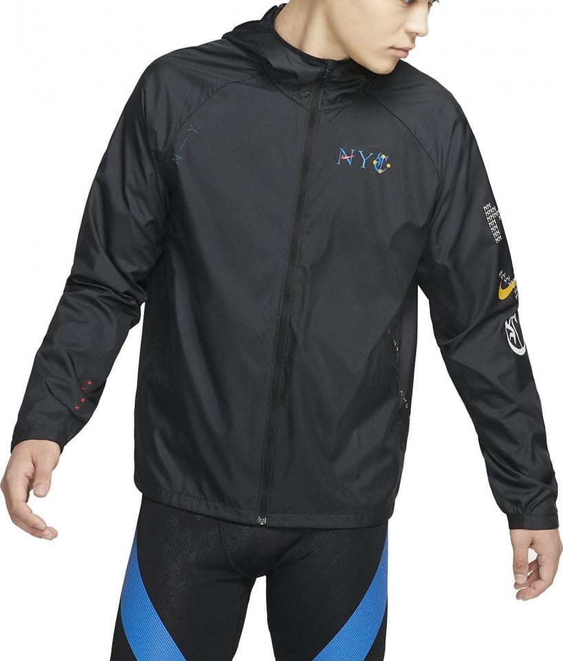 Pánská běžecká bunda s kapucí Nike Essential Repel New York City