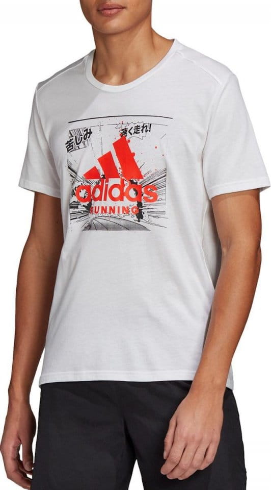 Pánské běžecké tričko s krátkým rukávem adidas Fast Graphic