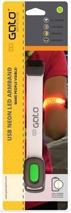 Běžecké výstražné blikající světlo GATO Neon Led USB