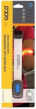 Běžecké výstražné blikající světlo GATO Neon Led USB