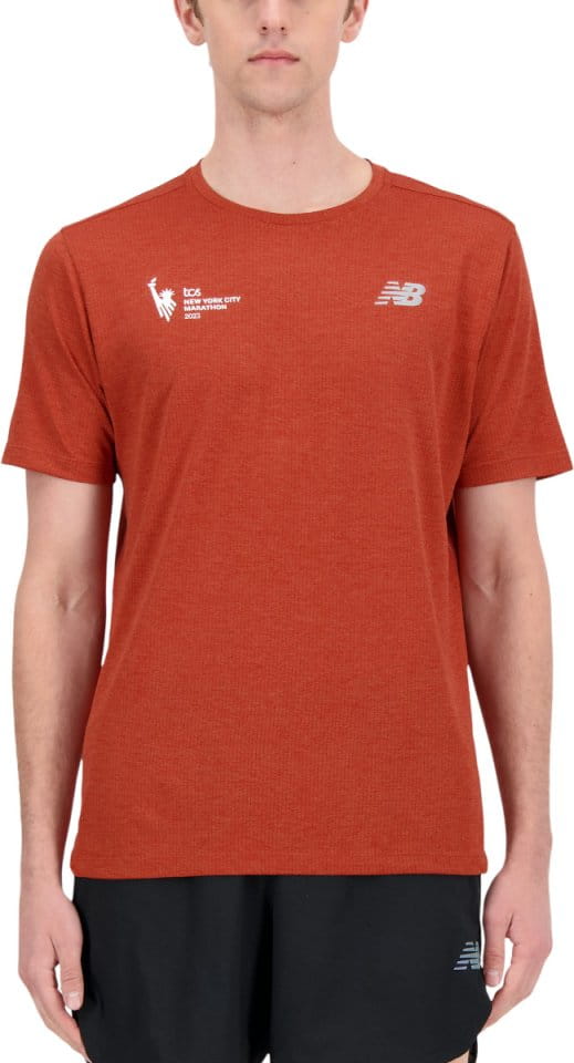 Pánské běžecké tričko s krátkým rukávem New Balance NYC Marathon Impact Run