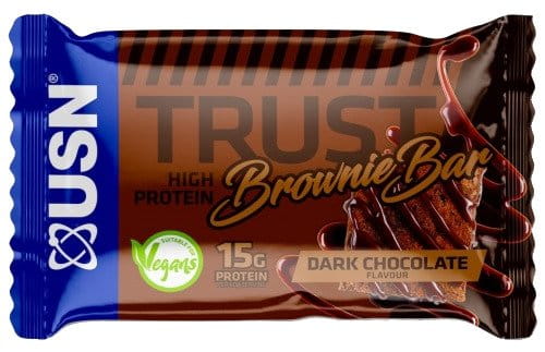 Veganská proteinová tyčinka USN Trust 60 g brownie tmavá čokoláda