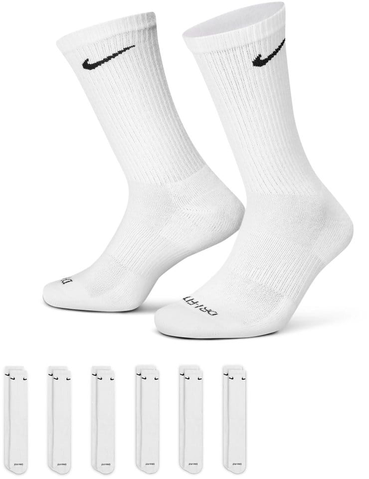 Středně vysoké tréninkové ponožky (6 párů) Nike Everyday Plus Cushioned Crew