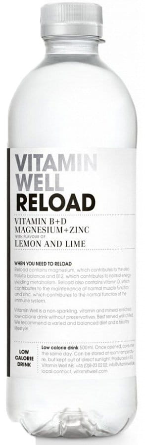 Vitamínový nápoj Vitamin Well Reload Citron Limetka 500ml