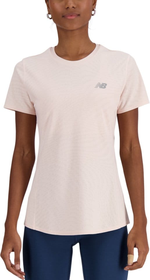 Dámské běžecké tričko s krátkým rukávem New Balance Jacquard
